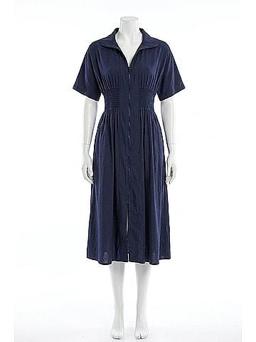 Elan Elle Midi Dress in Navy (view 1)