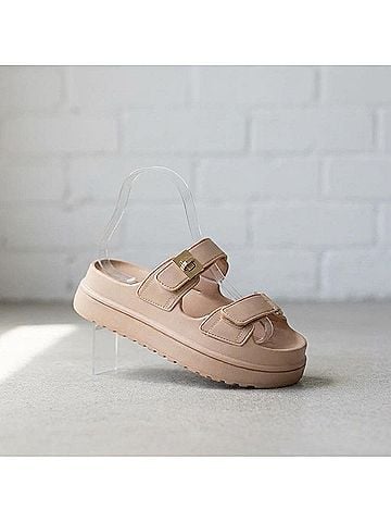 Steve Madden Women's Bigschmona Jelly Sandal in Natural (view 1)