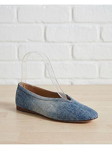 Steve Madden Women's Leni Ballet Flats in Denim (view 1)