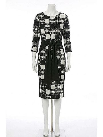 Joseph Ribkoff Ladies Van Dress in Black/Cream (view 1)