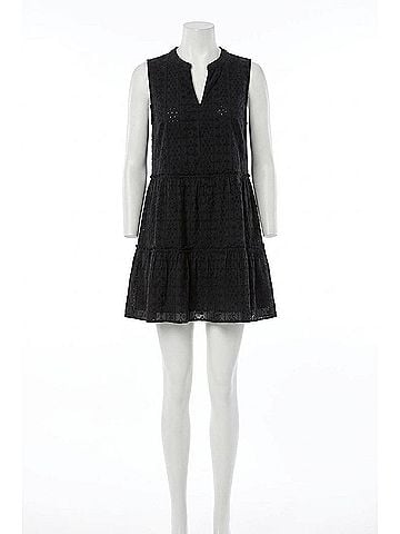 Elan Eyelet Dress in Black (view 1)
