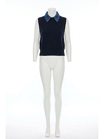 Steve Madden Jeane Sweater Vest in Blue Multi (view 1)