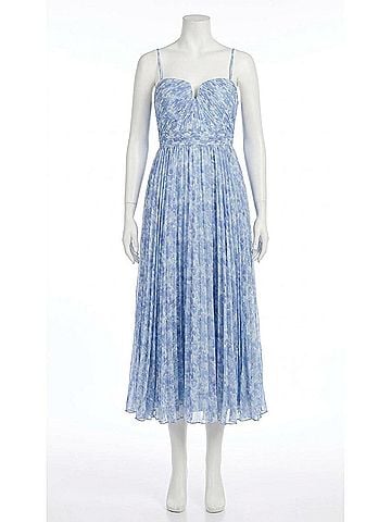 Astr Bayley Vibrant Floral Dress in Blue (view 1)