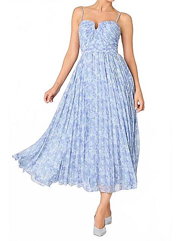 Astr Bayley Vibrant Floral Dress in Blue (view 2)