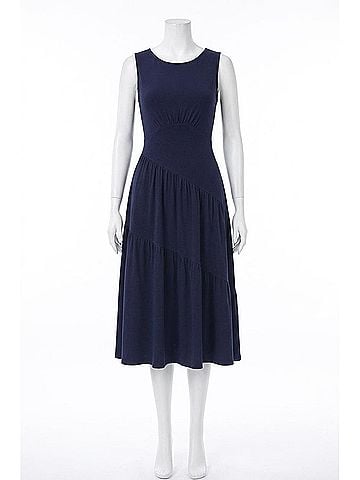 Dear John Women's Asymmetric Hem Sleeveless Dress in Blue (view 1)