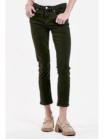 Dear John Blaire High Rise Ankle Slim Straight Jeans in Pine (view 2)
