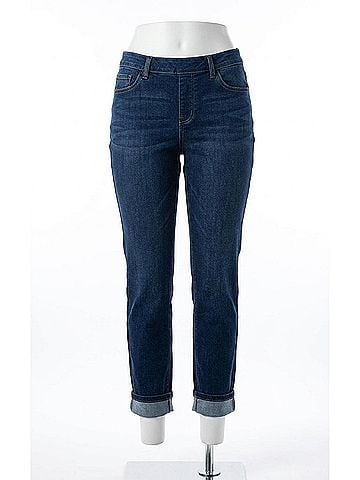 Tribal Sophia Curvy Straight Ankle Jeans in Rinse (view 1)