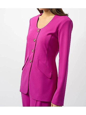 Joseph Ribkoff Button Front Fitted Jacket in Cosmos (view 2)