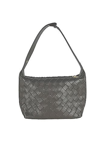 Bottega Veneta Bottega Veneta Intrecciato Mini Wallace Leather Handbag, Khaki, Women's, z10984 (view 1)