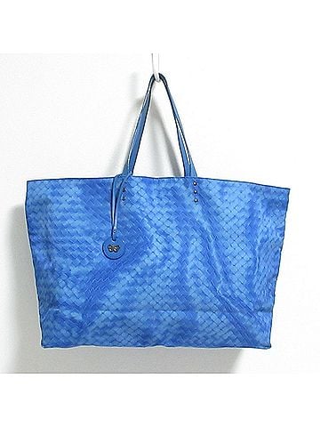 Bottega Veneta BOTTEGA VENETA Intreccio Illusion Tote Bag B04881003T Blue Women's (view 1)