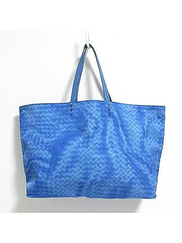 Bottega Veneta BOTTEGA VENETA Intreccio Illusion Tote Bag B04881003T Blue Women's (view 2)