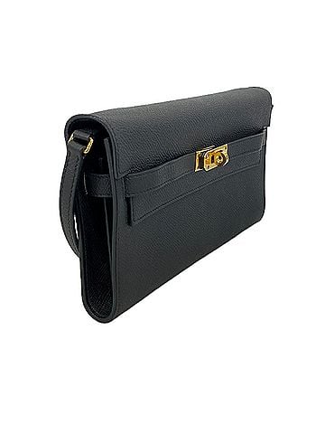 Hermès Hermes Kelly Wallet To Go, Veau Epsom Leather, Black, Z Stamp, Women's, P3556609 (view 2)