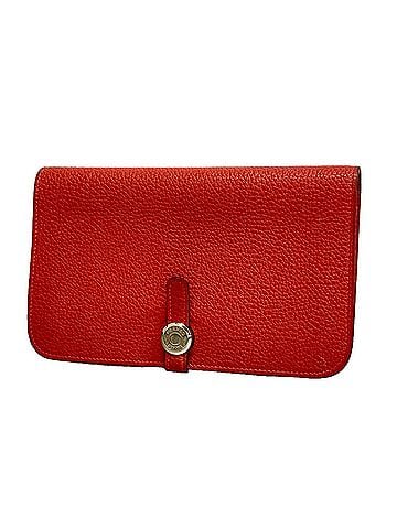Hermès Hermes Dogon GM Long Wallet, Togo Leather, Rouge Pivoine, ?R Stamp, Men's/Women's, P3544457 (view 1)