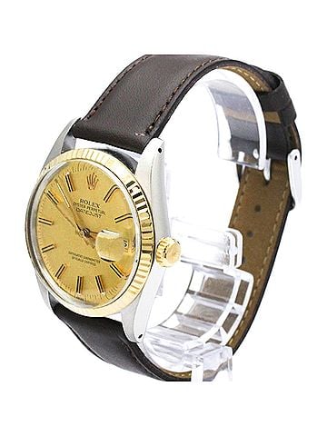 Rolex ROLEX Datejust 16013 18K Gold Steel Automatic Mens Watch Polished (view 2)