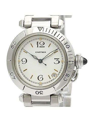 Cartier CARTIER Pasha Original Steel Automatic Unisex Watch W31007H2 Polished (view 1)
