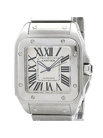 Cartier CARTIER Santos 100 Stainless Steel Automatic Watch W200737G Polished (view 1)