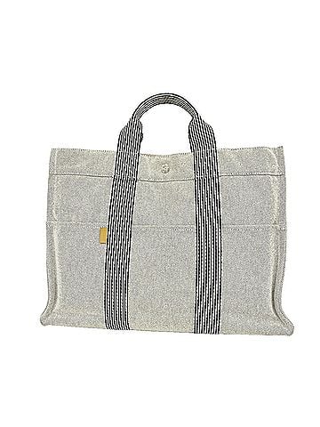 Hermès Hermes New Fourre-Tout MM Canvas Tote Bag, Gray, Men's/Women's, P3558166 (view 1)