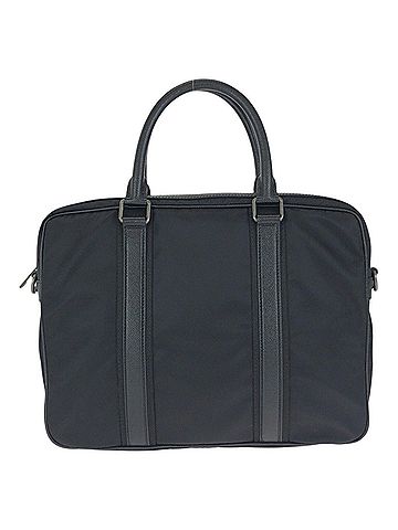 Dolce & Gabbana Dolce &amp; Gabbana DOLCE&amp;GABBANA 2-way business bag/briefcase/shoulder bag for men, black with gunmetal hardware, nylon and leather. (view 2)