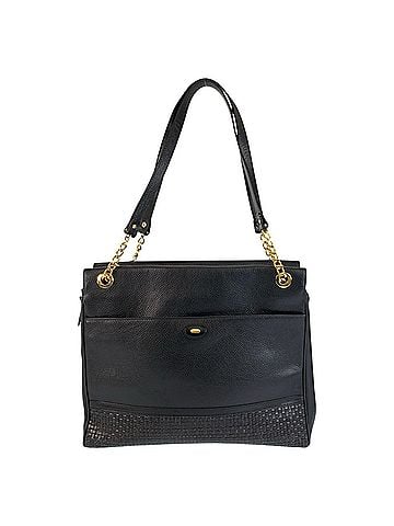 Bally BALLY (Bally) Black Leather Tote Bag with Gold Hardware and Chain Shoulder Strap - Women's (view 1)
