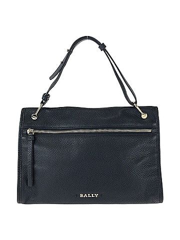 Bally BALLY Bally BLOOM HOBO Black Leather Handbag with Gold Hardware for Women (view 1)