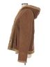 Esprit Vintage 90s Brown Faux Suede Sherpa Lined Embroidered Hooded Coat Y2K Grunge Boho Penny Lane Afghan Faux Fur Jacket - photo 6
