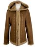Esprit Vintage 90s Brown Faux Suede Sherpa Lined Embroidered Hooded Coat Y2K Grunge Boho Penny Lane Afghan Faux Fur Jacket - photo 14