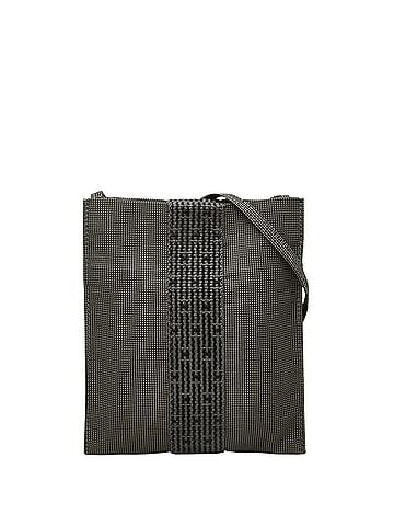 Hermès Hermes Herline Crossbody Shoulder Bag Pochette, Gray Canvas, Women's HERMES (view 1)