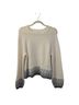 Splendid Graphic Gray White Pullover Sweater Size L - photo 1