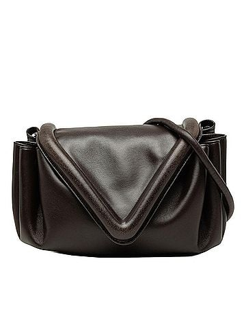 Bottega Veneta Bottega Veneta Beak Crossbody Shoulder Bag, Brown Leather, Women's. (view 1)