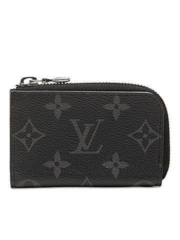 Louis Vuitton Louis Vuitton Monogram Eclipse Portemonnaie Jour Wallet/Coin Purse M63536 Black Leather Women's LOUIS VUITTON (view 1)