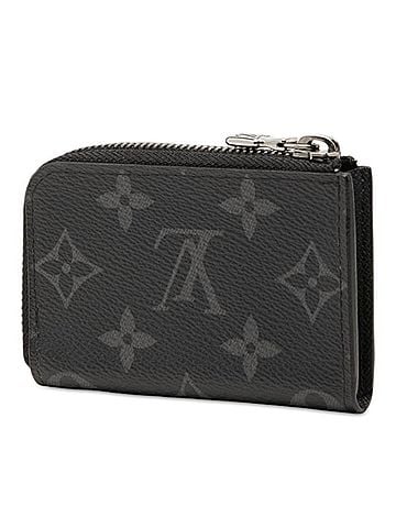 Louis Vuitton Louis Vuitton Monogram Eclipse Portemonnaie Jour Wallet/Coin Purse M63536 Black Leather Women's LOUIS VUITTON (view 2)
