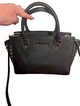 Michael Kors Leather Satchel (view 1)