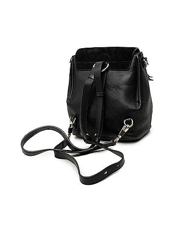 Chloé Chloé Chloe Faye Backpack Shoulder Bag 2-Way Black Leather Suede Women's (view 2)