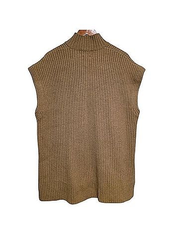 Ganni Recycled Wool Ribbed Knit Vest Sweater Vest (view 2)