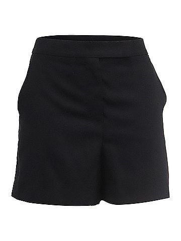 Max Mara Max Mara Mini Shorts in Black Wool (view 1)