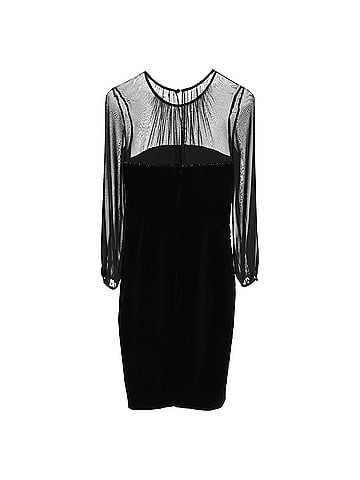Max Mara Max Mara Carl Embellished Midi Dress in Black Velvet (view 2)
