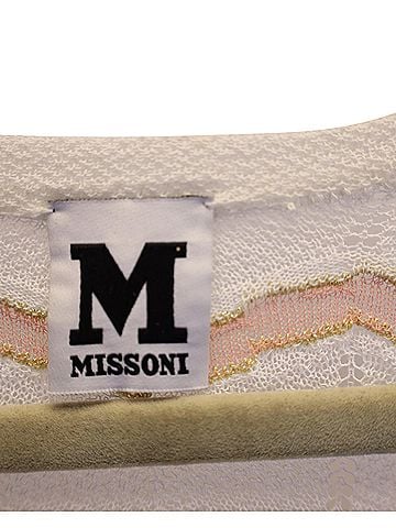 Missoni M Missoni Wave Stripe Dress in White Viscose (view 2)