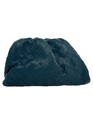 Bottega Veneta Bottega Veneta Intrecciato Nappa Mini Pouch in Turquoise  Leather (view 1)