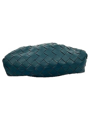 Bottega Veneta Bottega Veneta Intrecciato Nappa Mini Pouch in Turquoise  Leather (view 2)