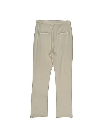 Max Mara Max Mara Leisure Straight-Leg Trousers in White Cotton (view 2)
