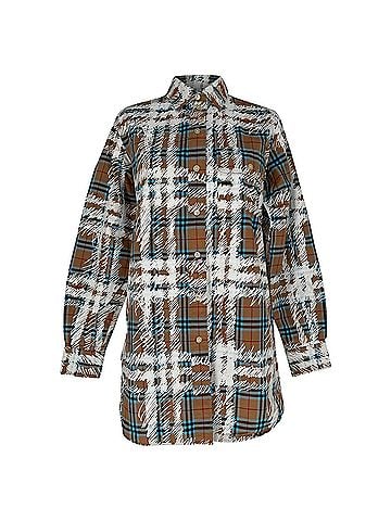 Burberry Burberry Scribbled Long-sleeve Shirt in Multicolor Cotton (view 1)