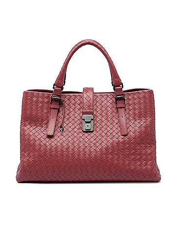 Bottega Veneta Medium Nappa Intrecciato Roma Tote (view 1)