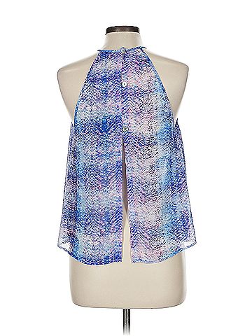 Show Me Your Mumu Halter Semi-Cropped Sheer Show Me Your Mumu Sleeveless Blouse (view 2)