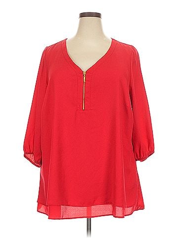 Avenue Avenue 3/4 Sleeve Blouse (view 1)