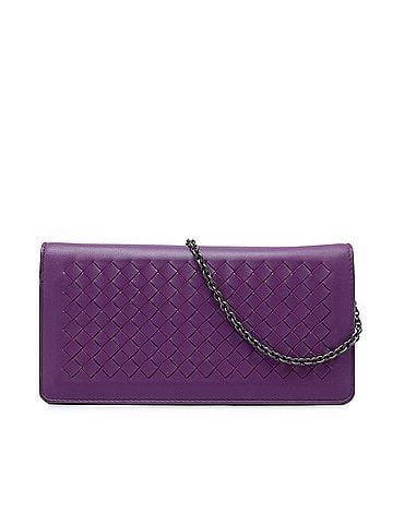 Bottega Veneta Nappa Intrecciato Continental Wallet on Chain (view 1)