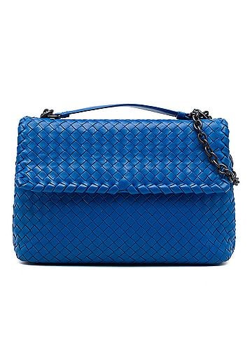 Bottega Veneta Medium Nappa Intrecciato Olimpia Shoulder Bag (view 1)