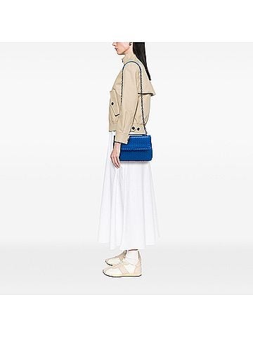 Bottega Veneta Medium Nappa Intrecciato Olimpia Shoulder Bag (view 2)