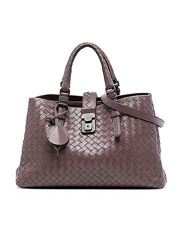 Bottega Veneta Small Nappa Intrecciato Roma Satchel (view 1)