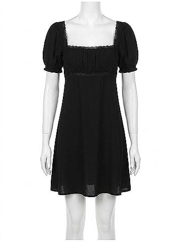 RUMORED Napa Valley Mini Dress in Black (view 1)