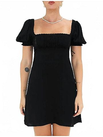 RUMORED Napa Valley Mini Dress in Black (view 2)
